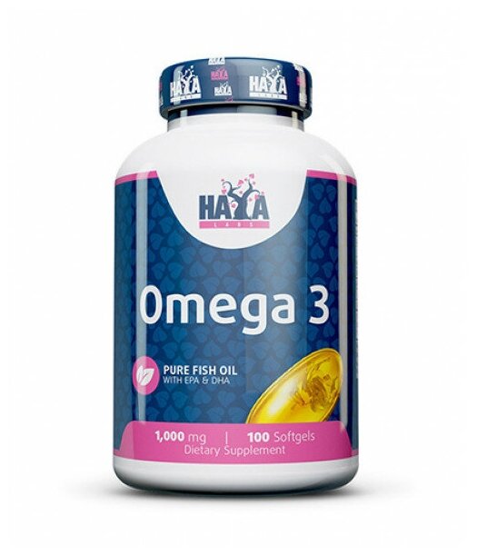 Haya Labs Omega-3 1000 мг 100 капс (Haya Labs)