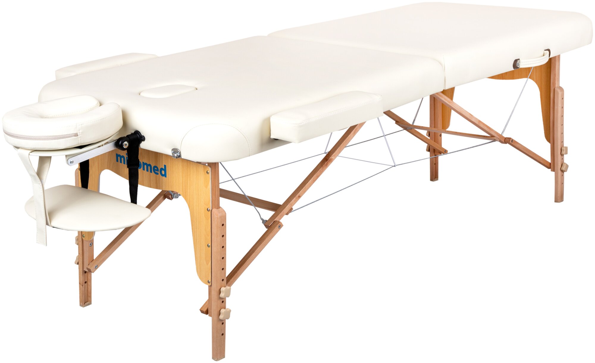 Mizomed Premium Pro 2 XL (80 см), массажный складной стол, цвет кремовый - фотография № 11