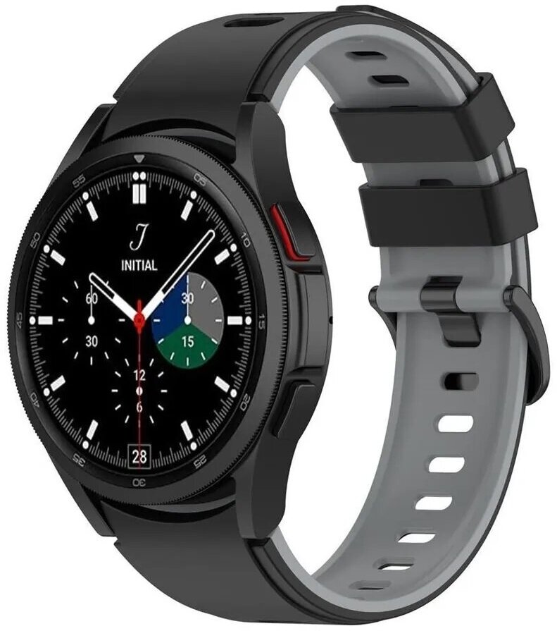 Ремешок силиконовый спортивный для Samsung Galaxy Watch 4 / 5 / 5 pro