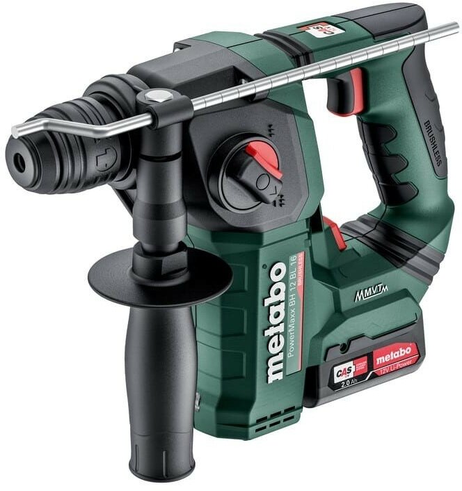 Перфоратор METABO PowerMaxx BH 12 BL 16, 2х2 Ач, X (600207500) - фотография № 6