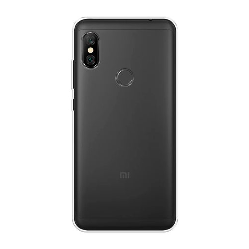 Силиконовый чехол на Xiaomi Redmi Note 6 Pro / Сяоми Редми Нот 6 Про, прозрачный пластиковый чехол кот с цветами на xiaomi redmi note 6 pro сяоми редми нот 6 про