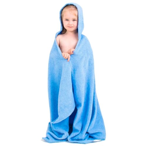 фото BabyBunny Полотенце с капюшоном банное 65х125 см голубой