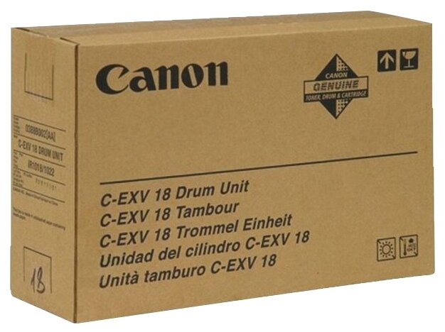 Фотобарабан Canon C-EXV 18 (0388B002), для Canon imageRUNNER 1018, Canon imageRUNNER 1022, черный