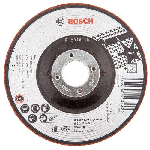 фото Шлифовальный абразивный диск bosch 2608602218