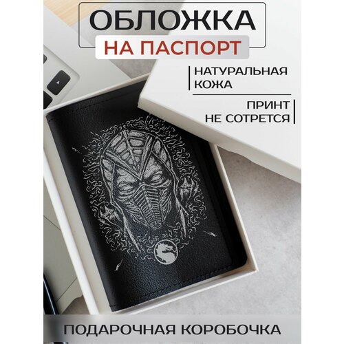 Обложка для паспорта RUSSIAN HandMade, черный