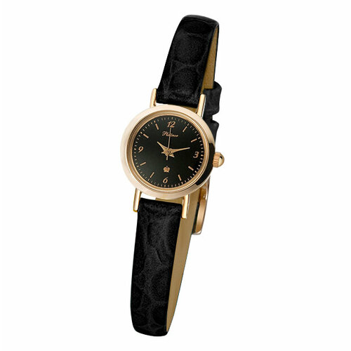 Наручные часы Platinor 98150-2 диаметром 24 мм женские, кварцевые, корпус золото, 585 пробачерный