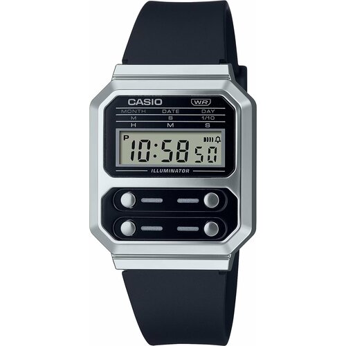 Наручные часы CASIO Vintage, черный, серый