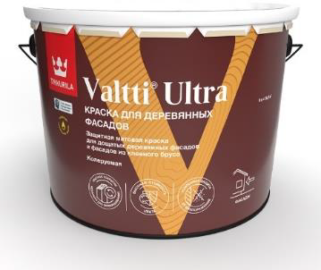 Краска для деревянных фасадов VALTTI ULTRA C мат 9л