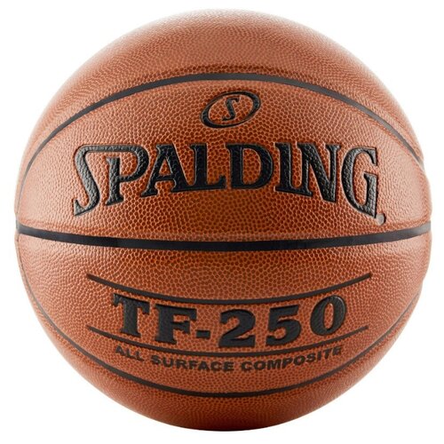 фото Баскетбольный мяч spalding tf-250 all surface, р. 6 коричневый/черный
