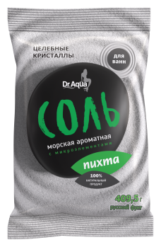 Dr. Aqua Соль для ванн Целебные кристаллы Морская с микроэлементами ароматная Пихта 409.5 г