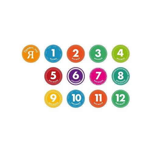 STICK`nCLICK Набор стикеров 13 штук 10 см Цветная история 83031 34243723302