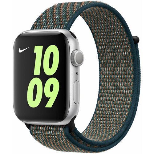 Ремешок Apple Sport Loop Hyper Crimson/Neptune Green Reflective для Apple Watch Nike 42-44-45-49mm MXN62ZM/A