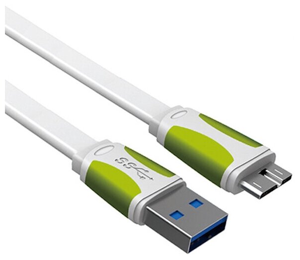 Кабель USB 3.0 - microUSB 10 pin, плоский, Mobiledata