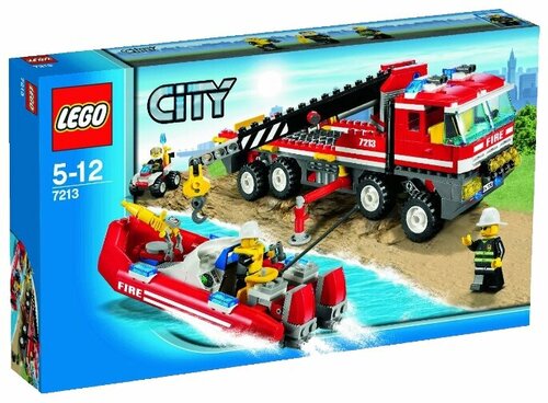 Конструктор LEGO City 7213 Пожарный грузовик и лодка, 388 дет.