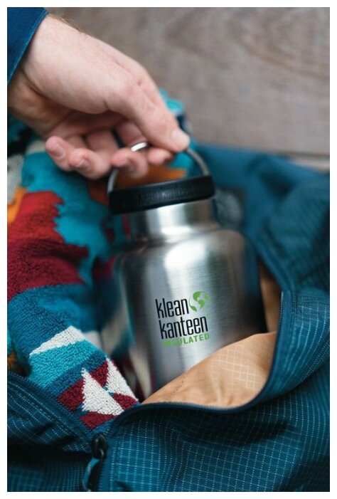Крышка Klean Kanteen TKWide Loop Cap, полипропилен/нержавеющая сталь/силикон