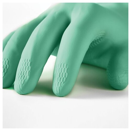 Перчатки латексные Manipula "Контакт" (хлопчатобумажное напыление, размер 10-10,5 (XL), зеленые, L-F-02)