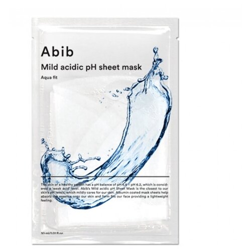 Abib Тканевая маска Mild acidic pH sheet Mask Aqua fit, 30 мл