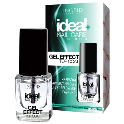 фото Верхнее покрытие Ingrid Cosmetics Gel Effect Top Coat 7 мл прозрачный