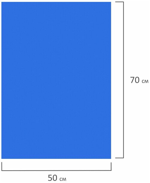 Пористая резина (фоамиран) для творчества, синяя, 50х70 см, 1 мм, остров сокровищ, 661686 5 шт