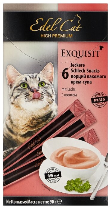 Лакомство для кошек Edel Cat Крем-суп с лососем
