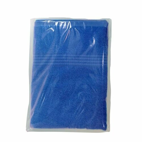 Полотенце махровое 40x70 см 400 гкв м синее 491₽