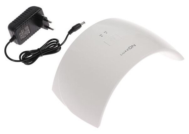 Лампа для гель-лака LuazON LUF-20, LED, 15 диодов, 24 Вт, таймер 2 режима, USB, белая Luazon Home 38 .
