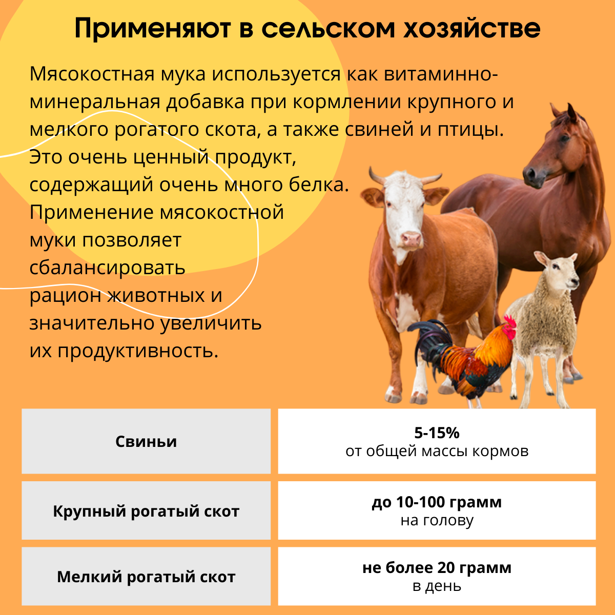 Мясокостная мука, кормовая добавка для животных 1 кг - фотография № 12