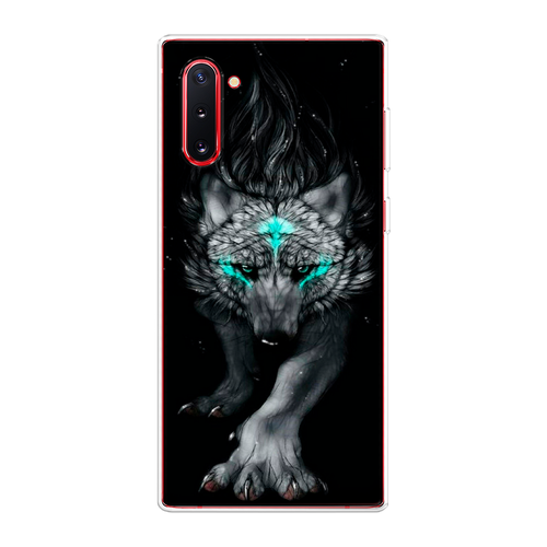 Силиконовый чехол на Samsung Galaxy Note 10 / Самсунг Гэлакси Нот 10 Волшебный волк