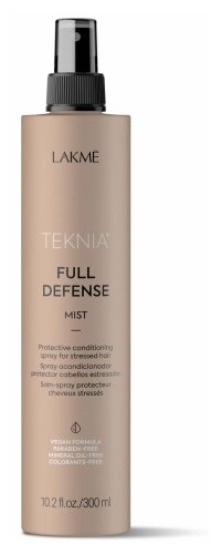 Lakme Teknia Full Defense Mist Кондиционирующий спрей для комплексной защиты волос, 300 г, 300 мл, спрей