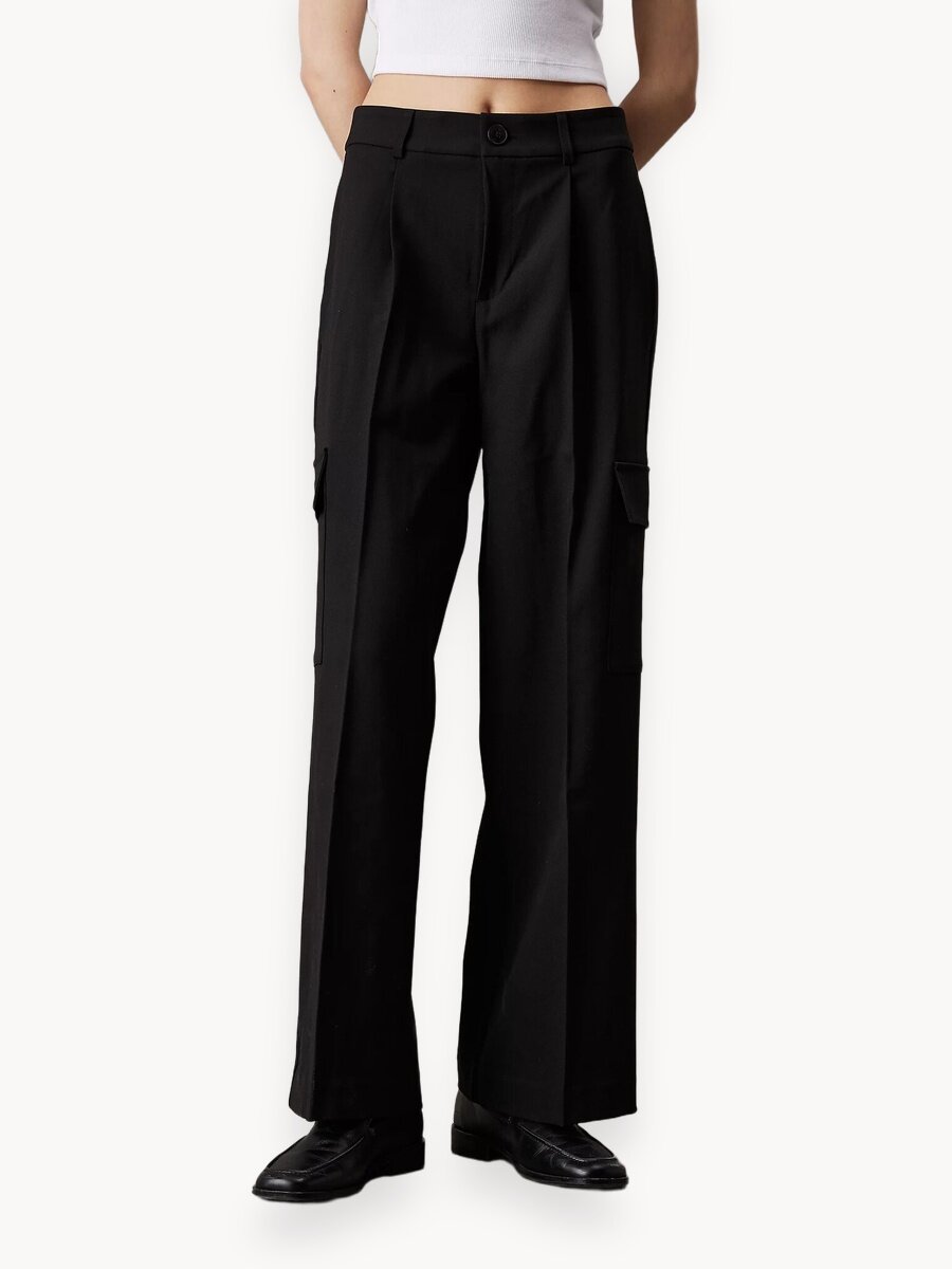 Брюки Calvin Klein Jeans, размер 30 JEAN, черный