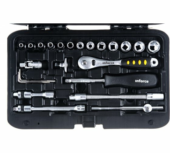 Набор инструментов Inforce 46 предметов 1/4 Inforce 06-07-11 — фото 1