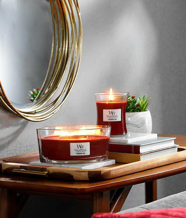 Свеча средняя Woodwick Чай с корицей - фото №9
