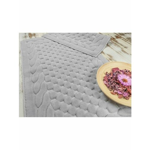 Коврики для ванной Buta Cotton PAMUKLU ERGUVAN (60*100 / 60*50, прямоуг, серый)