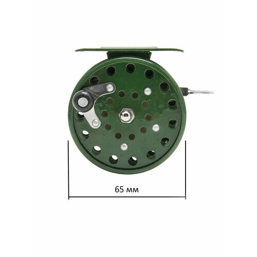 катушка для зимней и летней рыбалки инерционная 808 диаметр 65мм Катушка инерционная для летней, зимней рыбалки / 808