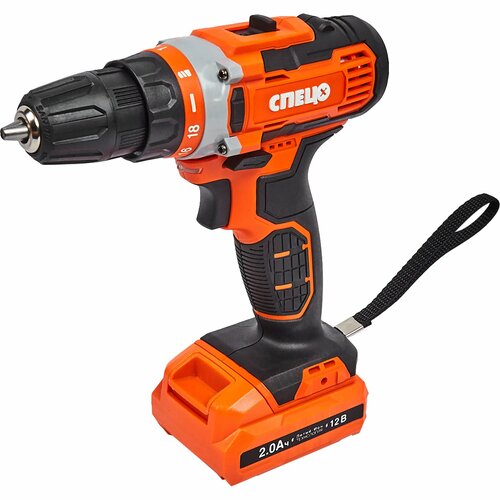 Дрель-шуруповерт аккумуляторная Спец БДА-12-2 12 В Li-Ion 2x2 Ач 544800₽