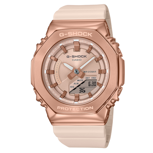 фото Наручные часы casio наручные часы casio gm-s2100pg-4a, бежевый, розовый