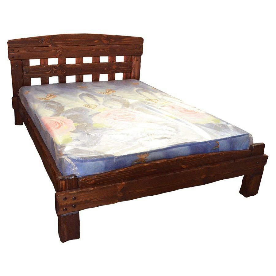Кровать деревянная ммк-древ "Барин 1" 120*200 светлый орех