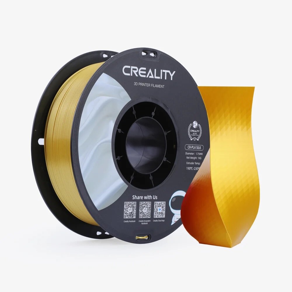 Филамент Creality CR-Silk 1.75мм. Золото 1 кг.