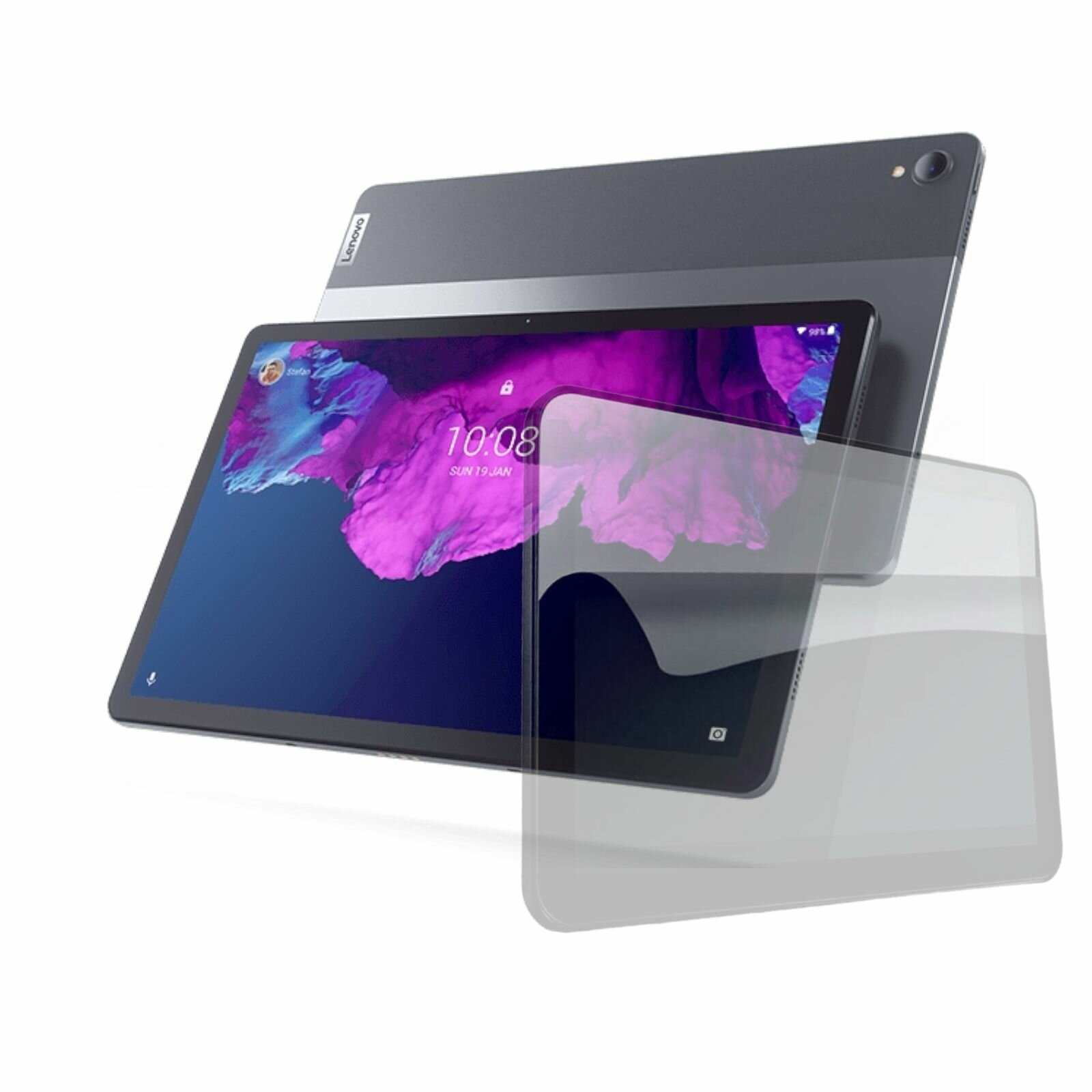 Глянцевая защитная гидрогелевая пленка на экран планшета Lenovo Tab P11