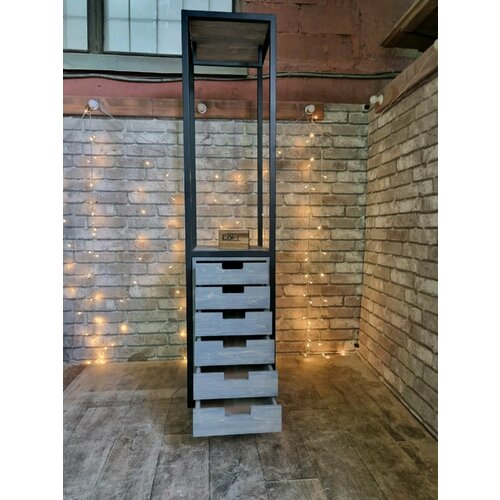 Стеллаж лофт Eko-40 с 7 ящиками для хранения 67000₽