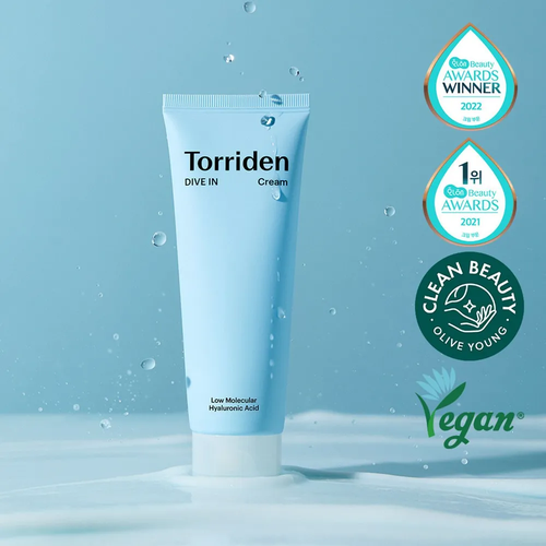 Torriden Увлажняющий крем с гиалуроновой кислотой DIVE-IN Low Molecular Hyaluronic Acid Cream 80 мл