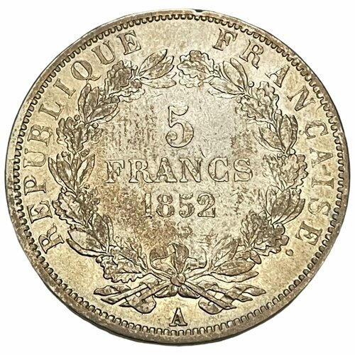 Франция 5 франков 1852 г. (A) франция 5 франков 1855 г bb