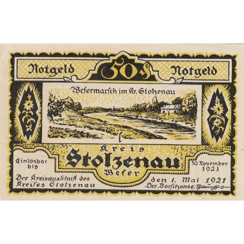 Германия (Веймарская Республика) Штольценау 50 пфеннигов 1921 г. (Вид 2) (№3)