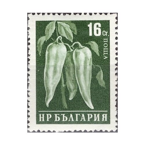 (1958-033) Марка Болгария Перец Перф греб 13 Стандартный выпуск. Овощи III Θ