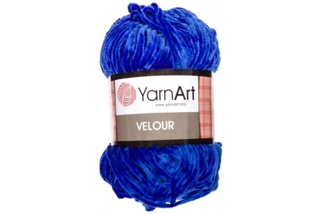 Пряжа YarnArt Velour синий (857)