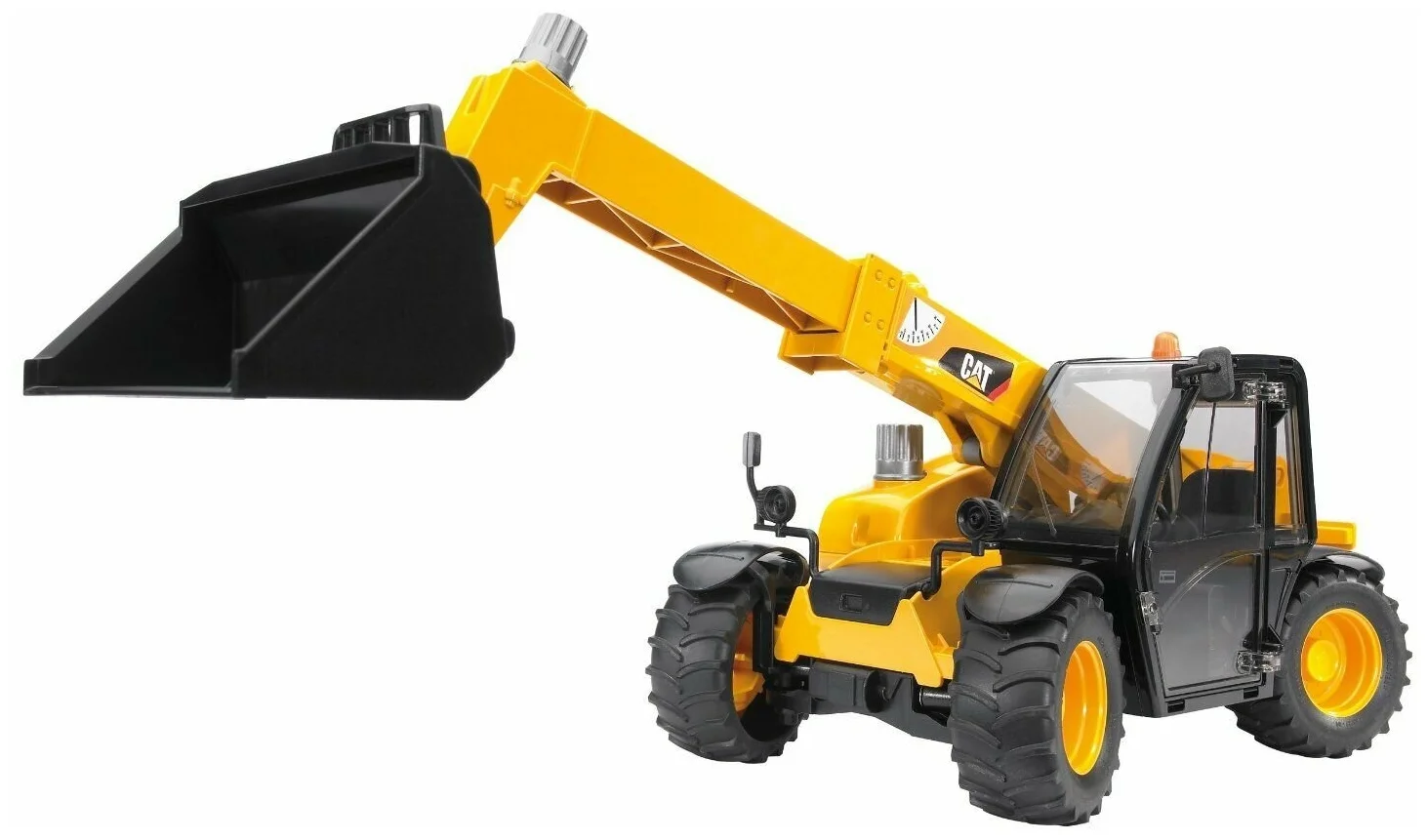 Bruder 02141 "Погрузчик колёсный CAT Telehandler" с телескопическим ковшом (фикс. цена) 2141