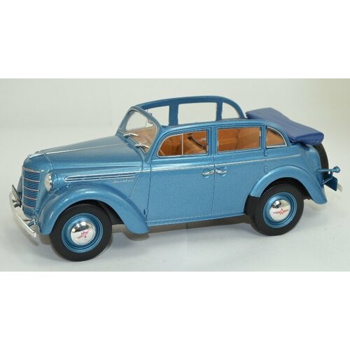 Масштабная модель Hachette Москвич-400-420А, голубой, 1:24 масштабная модель ваз 2107 жигули легендарные советские автомобили 1 24