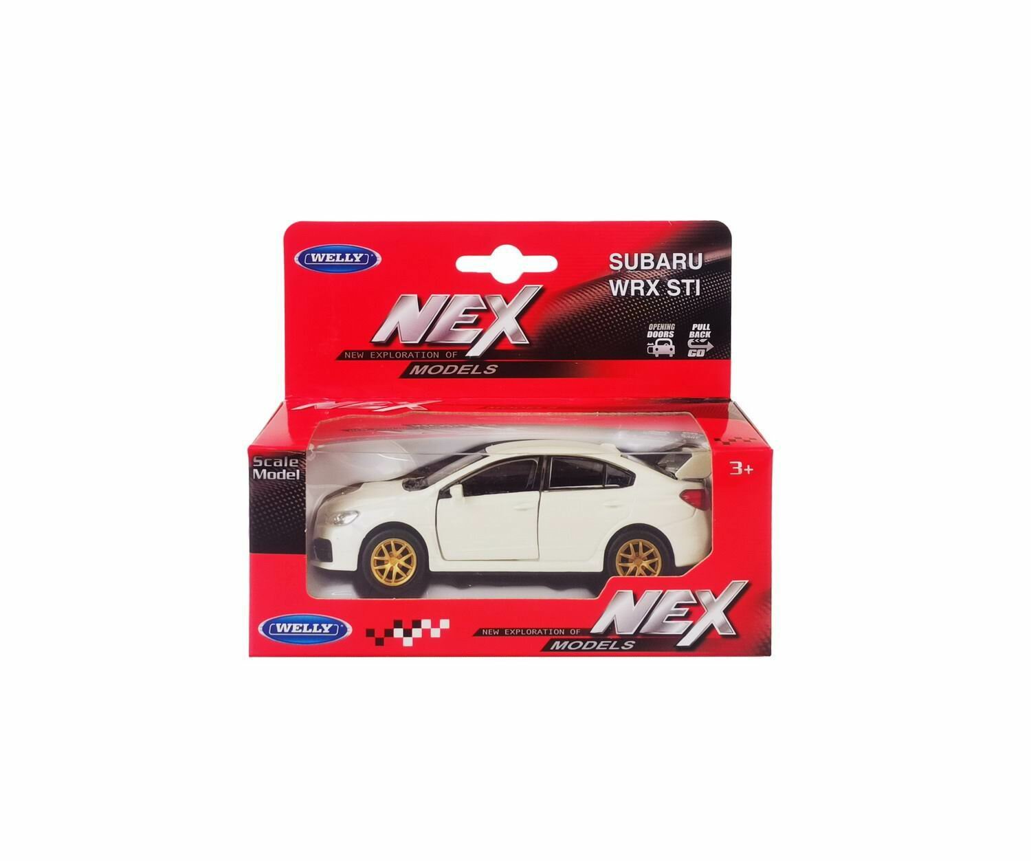 Машинка Welly 1:38 SUBARU WRX STI GK G14 цвета в ассортименте 43693W