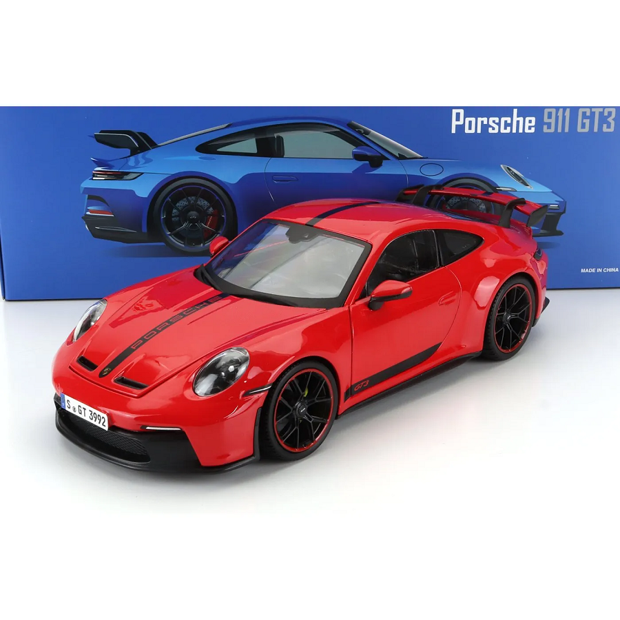 Машина Maisto Porsche 911 GT3 1/18 красный 36458