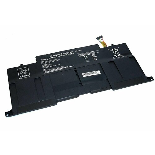 Аккумуляторная батарея для ноутбука Asus UX31-2S2P 7.4V 6840mAh OEM черная kingsener new c22 ux31 laptop battery for asus zenbook ux31 ux31a ux31e ux31e dh72 c22 ux31 c23 ux31 7 4v 50wh 6840mah